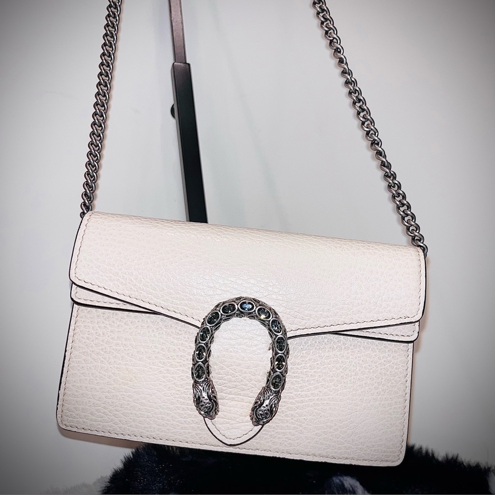 Gucci Dionysus Mini Crossbody β Ivory Pebbled Leather